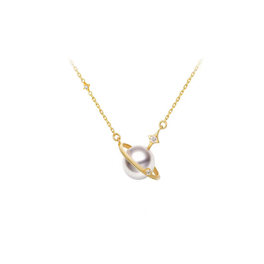 Exquisite Planet Freshwater Pearl Necklace